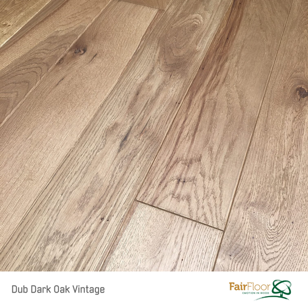 Dub Dark Oak Vintage – drevená podlaha
